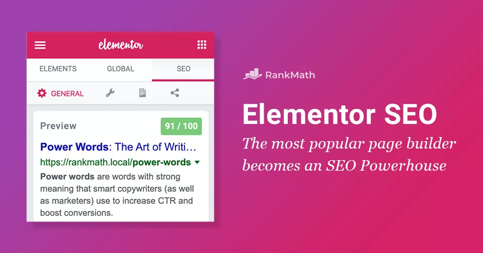 Elementor page builder is an SEO powerhouse