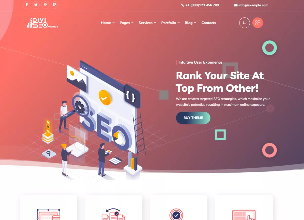 Divi SEO Agency Theme Child Theme best for SEO Agencies