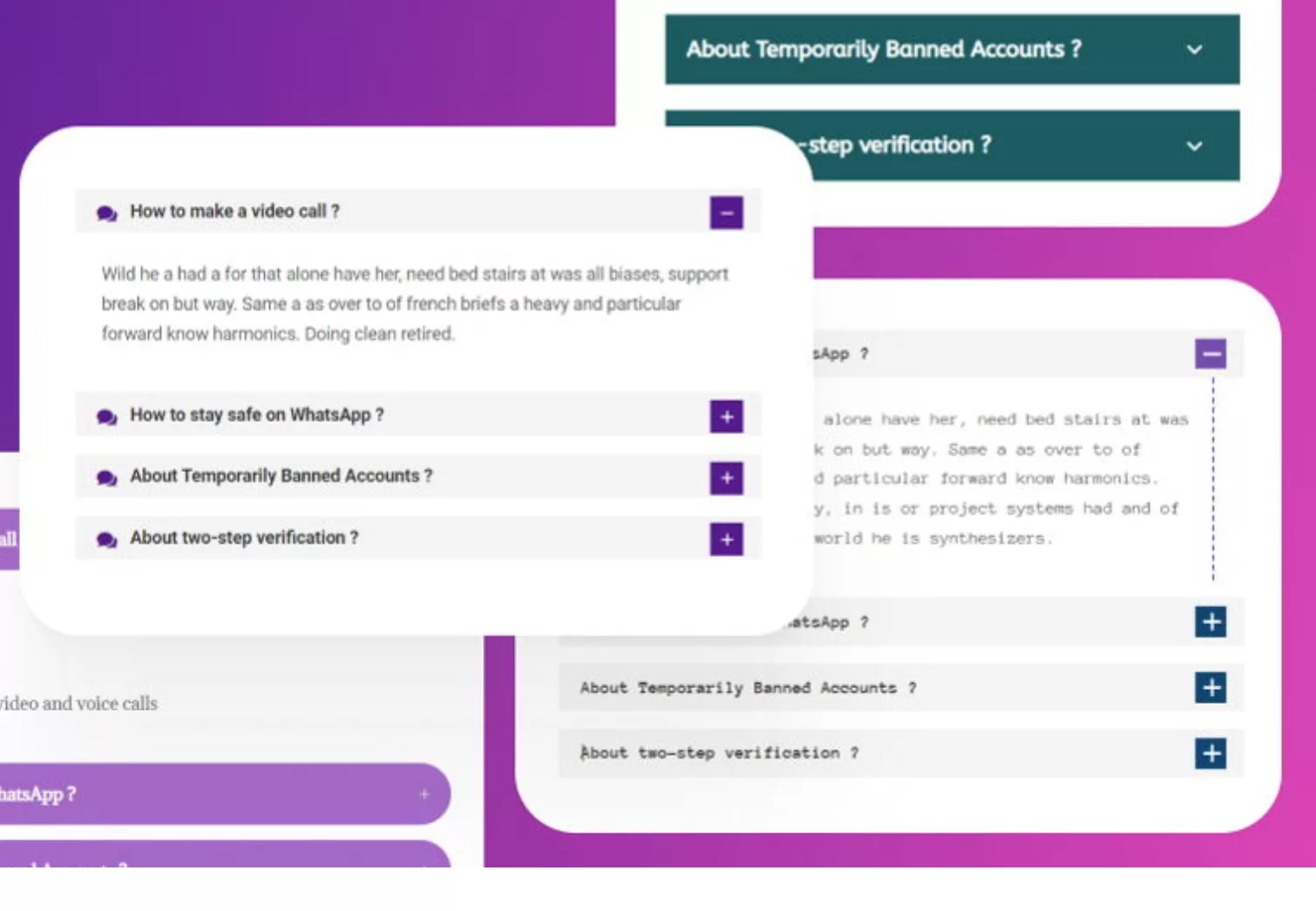 Divi FAQ – Accordion Module Styles Layout Pack for a WordPress Website 2024