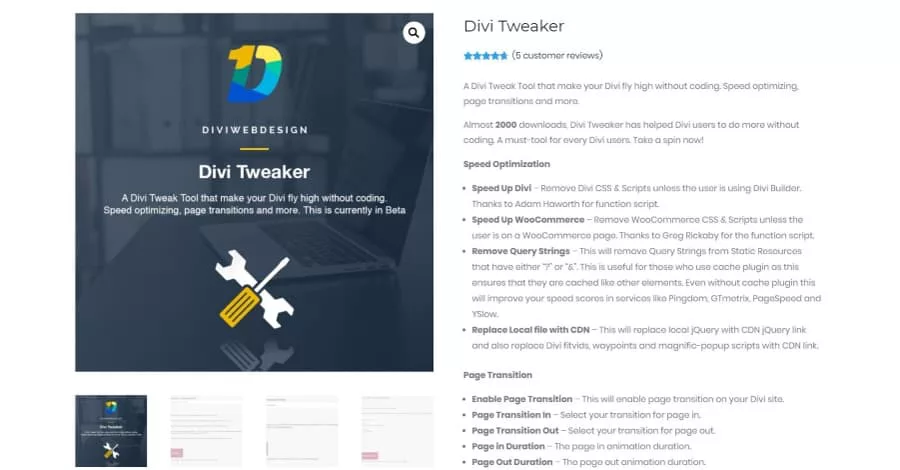 Divi Tweaker Free Plugin for your Divi Website