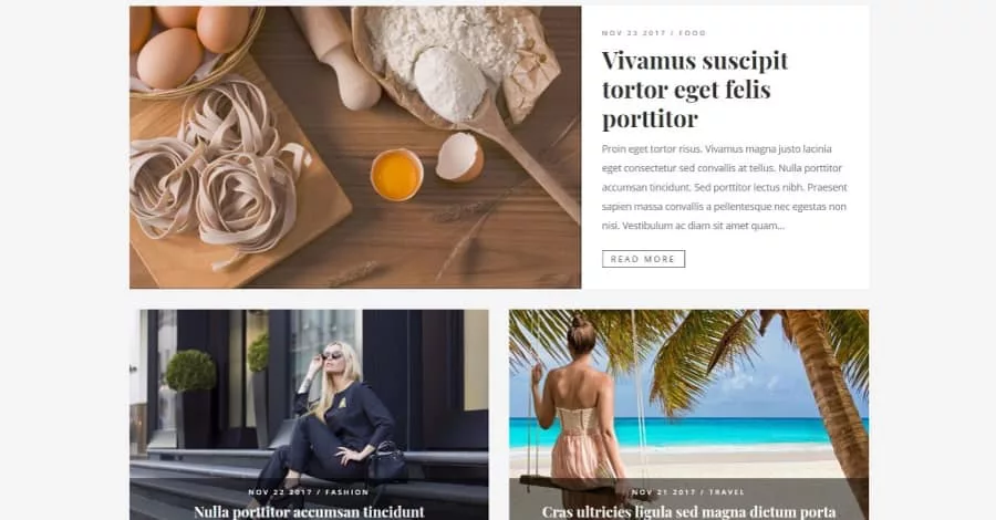 CSS Grid Blog Divi Layout