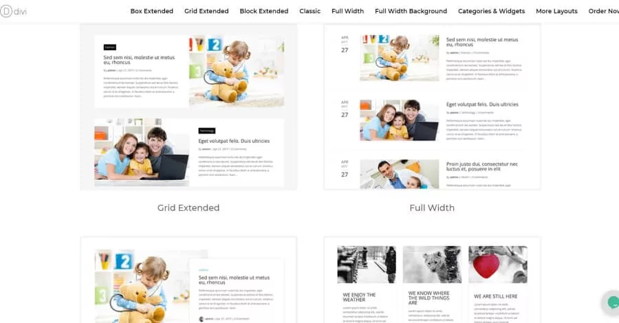 Divi Blog Extras Divi Layout
