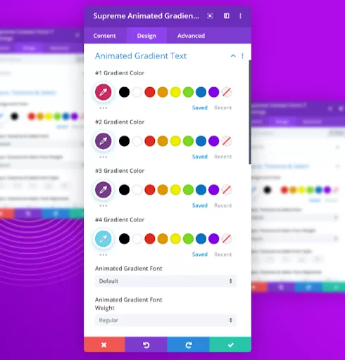 Create animated gradient text with the Supreme Animated Gradient Text module using Divi Supreme Pro.