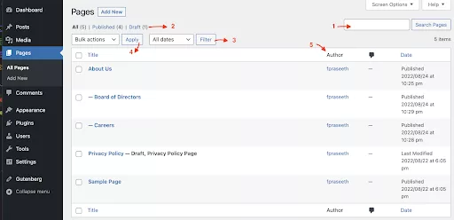 Step-by-step guide to initiating a new post or page within the WordPress platform