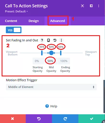 In Divi, you can adjust fade-in and fade-out settings seamlessly using the built-in options for a smooth transition effect.