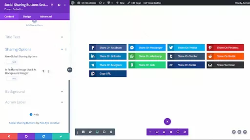 The process of optimizing content for effective social media sharing through Divi’s social sharing button settings