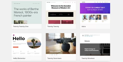Choosing a WordPress theme