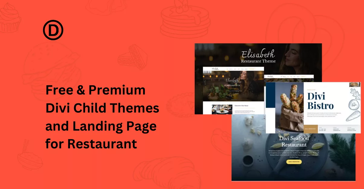 Top Premium and Free Restaurant Child Themes and Landing Page for Divi