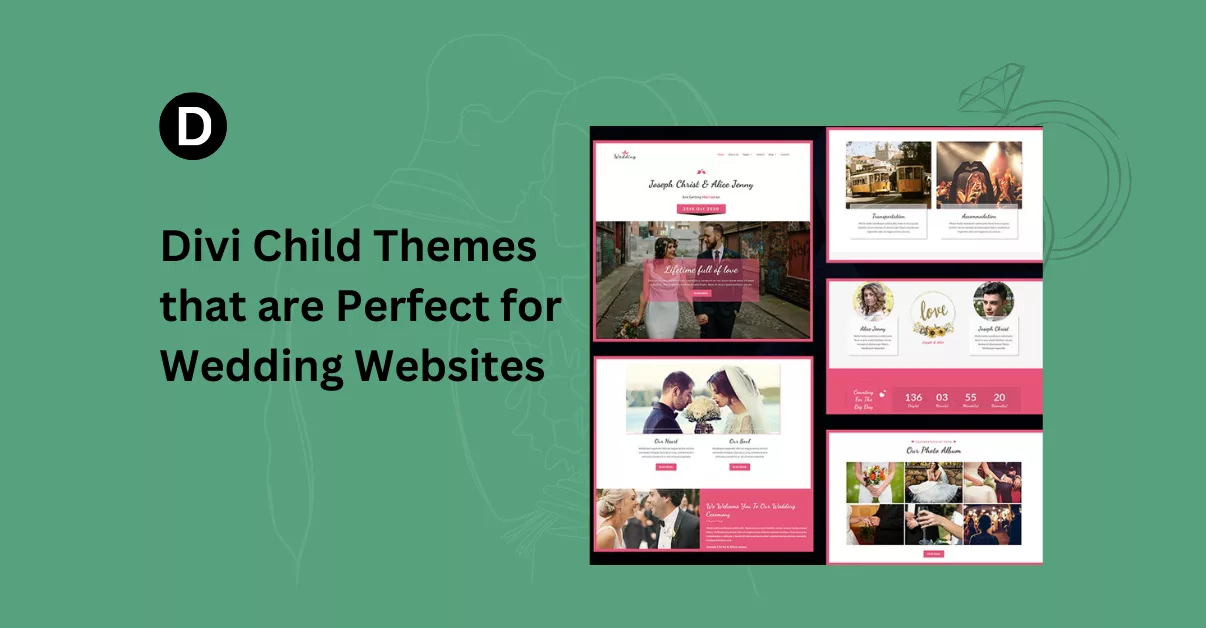 Top Free & Premium Divi Child Themes and Layouts Perfect for Wedding Websites in 2024