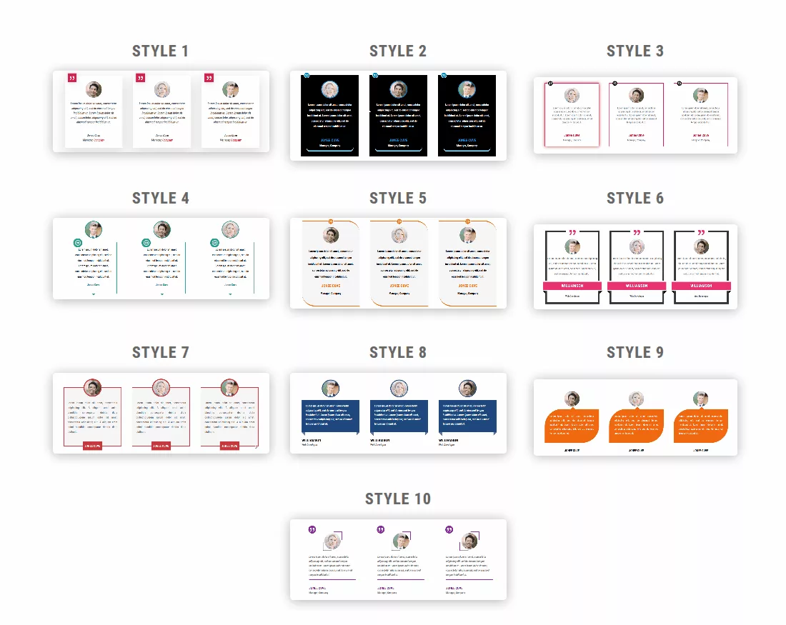 Divi Testimonials Module Pack, pre-built Divi layouts and plugin to display your reviews in style for your WordPress site