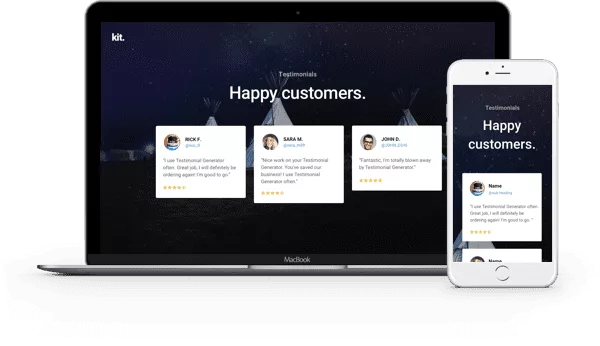 Divi Testimonials Layout Kit, pre-built Divi layouts and plugin to display your reviews in style for your WordPress site