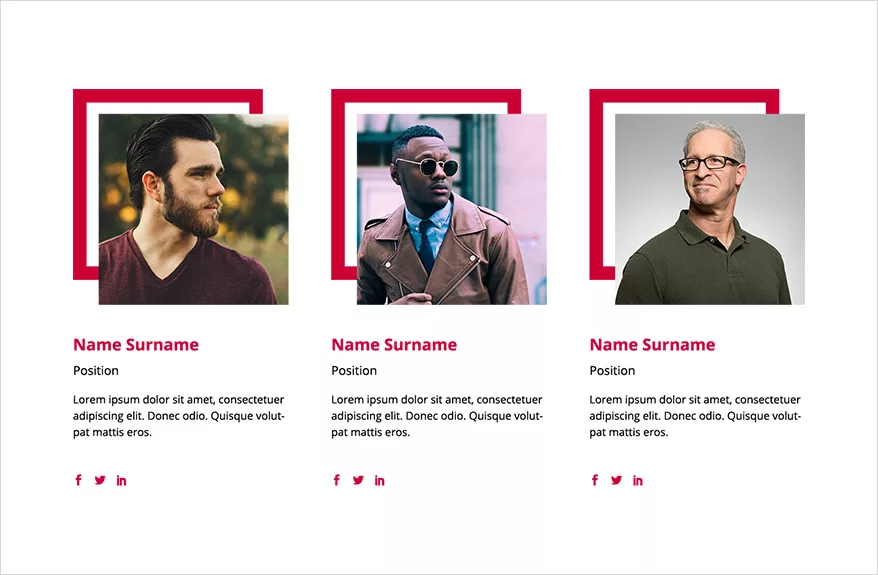 UI Divi Layout Kit – Person Module for showcasing your members on your WordPress site