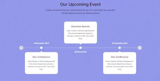Divi Timeline Plus, a plugin pre-designed for your WordPress website for showcasing events, milestones, or progress in chronological order