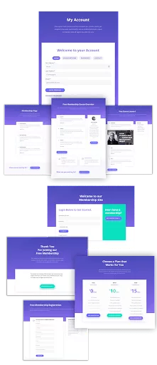 Building essential pages for the membership site