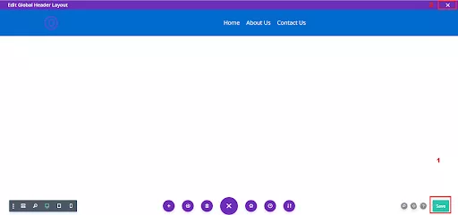 Click ‘X’ in the upper right corner to close the Divi Theme editor.