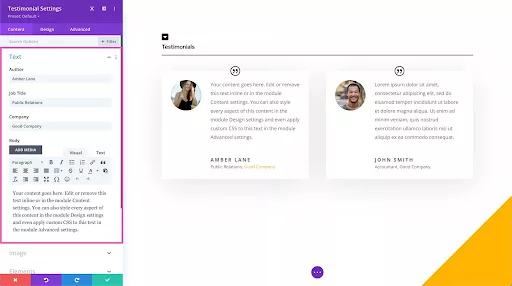 Utilizing Divi to showcase success stories and testimonials for credibility and inspiration