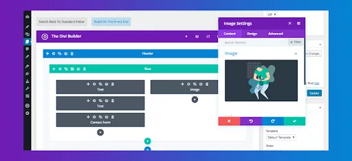 Using the Divi Builder