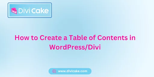 Adding a Table of Contents to your Divi/WordPress website can greatly enhance its usability.