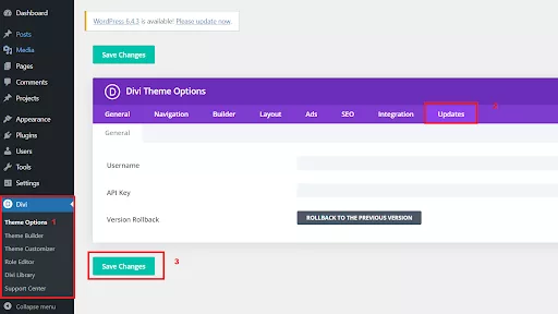 ometimes, the team at Elegant Themes can make mistakes that cause issues in a new version of Divi. In such a situation it is recommended to roll back to the previous version.