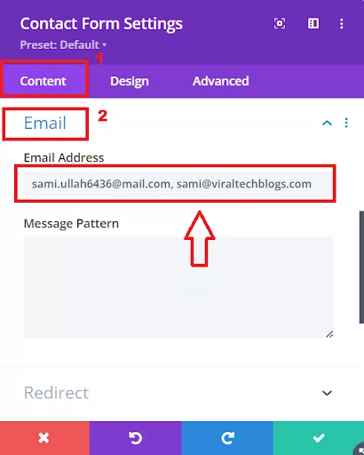 In the Email Address field, simply type in all the email addresses you want to receive form submissions, separating them with commas.