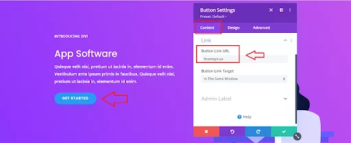 You can effectively direct visitors to specific sections of your webpage by incorporating an anchor link into a call-to-action button in the hero area.