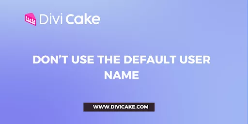 Using the default admin username on your WordPress site puts your security at risk. Hackers often target sites with default admin usernames in automated attacks.