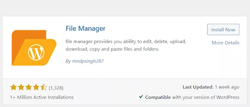 The File Manager plugin acts like a gateway, allowing us to make changes and enhancements to your site directly.