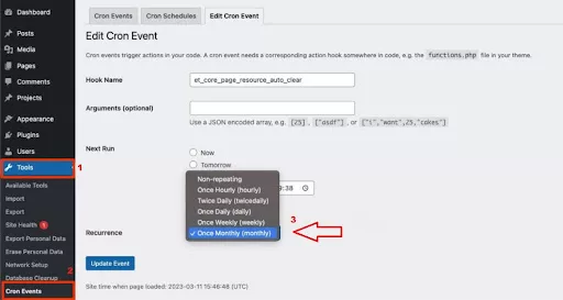 Divi will automatically clear the CSS cache based on the schedule you’ve set