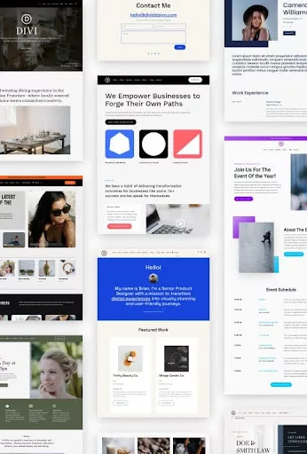 Divi Quik Sites offers a wide selection of starter sites to help you get started.