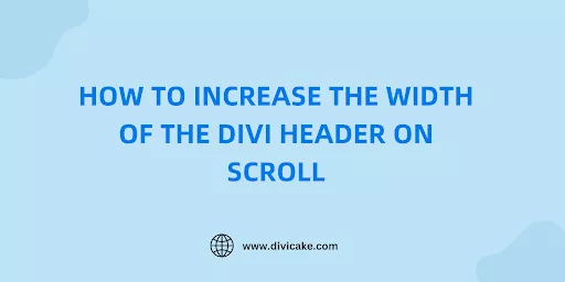 To expand the width of the Divi header as you scroll down the page, creating a sleek and smooth transition effect.