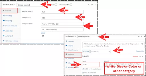 Configure WooCommerce product options by setting the product type, pricing, attributes, and variations. Add and customize attributes like size and color, set pricing for different variations, and manage inventory and shipping settings.