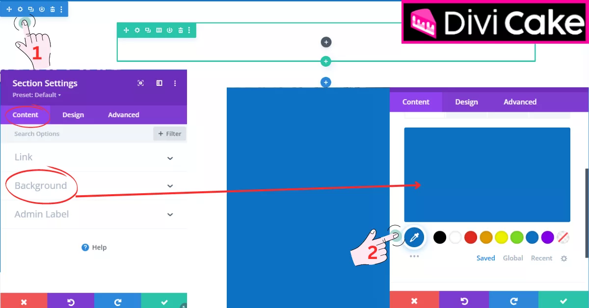 Change the background color in Divi by accessing the Section Settings and adjusting the color in the Background section to fit your design preferences.