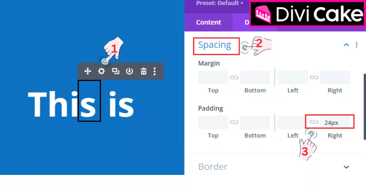 Add spacing between letters in Divi by adjusting the padding in the Design Tab. Customize spacing for unique text elements to achieve the desired look for your design.