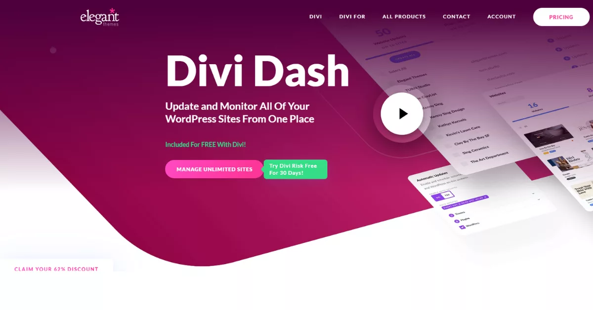 Divi Dash has become a popular free monitoring tool for Divi theme users, offering seamless updates, instant access to performance metrics, and a user-friendly interface for easy website management.