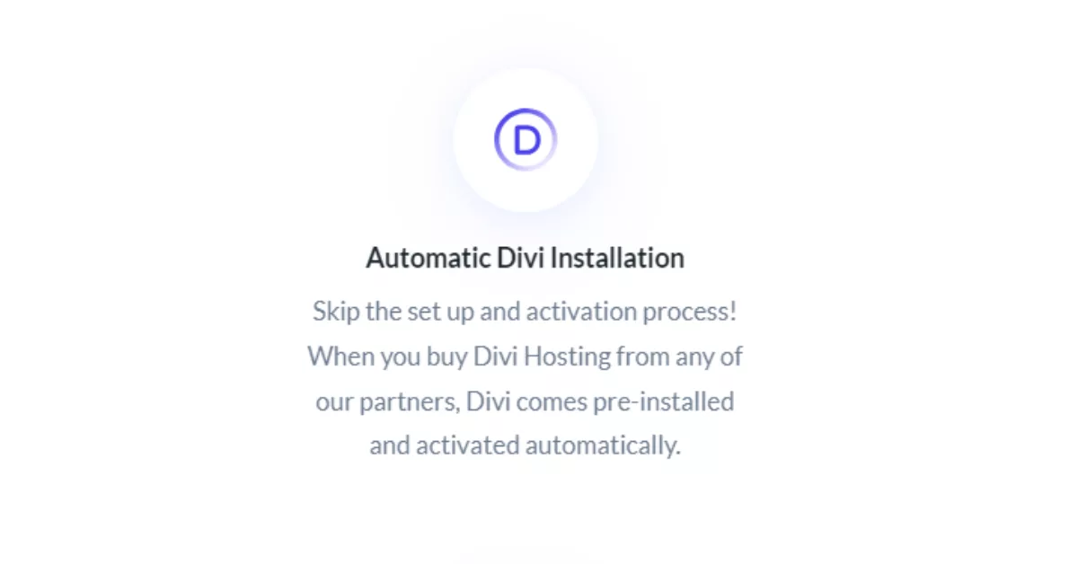 Benefit from the pre-installed Divi theme with Divi Hosting, allowing instant access to optimized design features. Save time and energy while leveraging extensive customization options, modules, and layouts for your WordPress site.