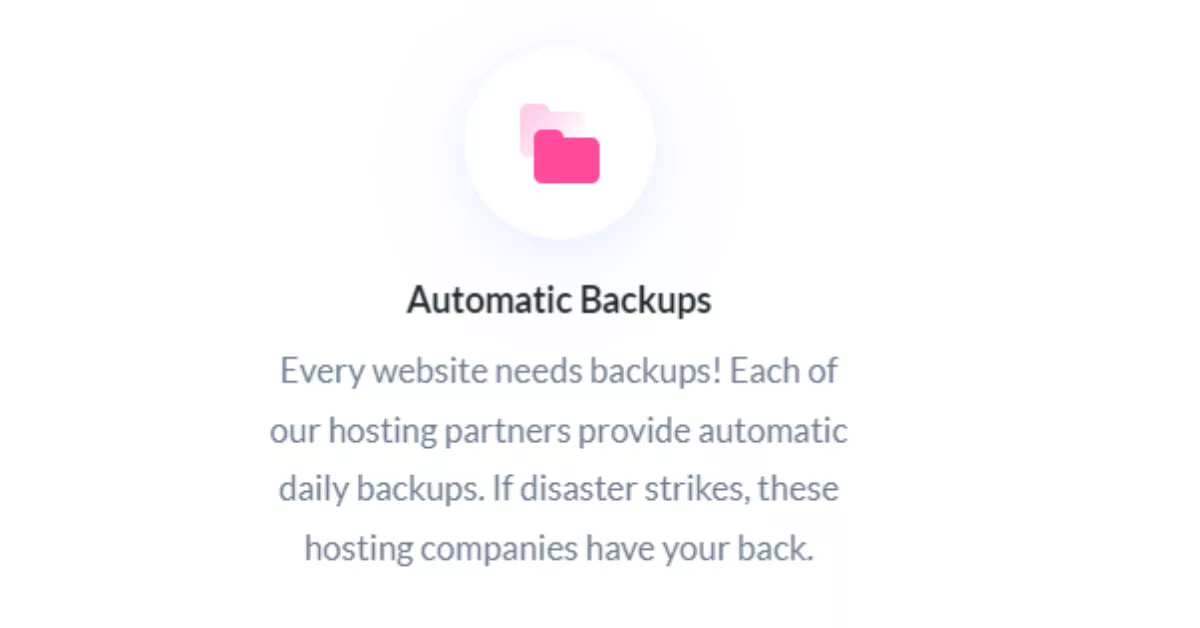 Protect your website with automatic daily backups from Divi Hosting. Ensure reliable data recovery from accidental deletions, attacks, or server issues, allowing you to focus on your business without data loss concerns.