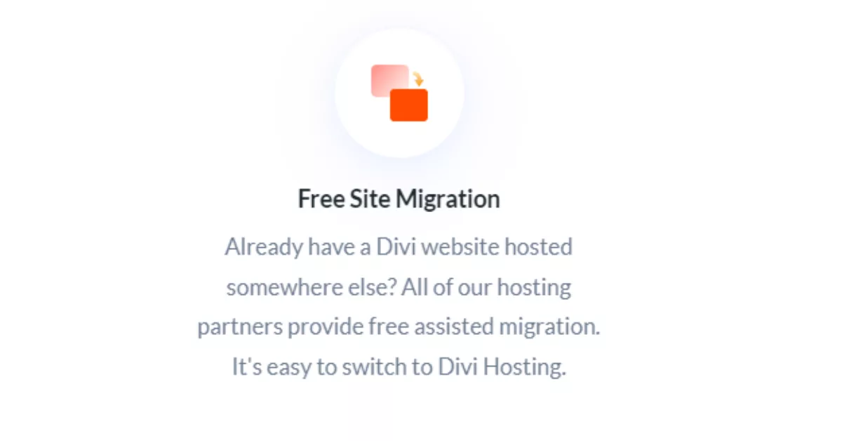 Transition your Divi site effortlessly with free site migration from Divi Hosting. Enjoy a seamless move with expert management, ensuring accurate transfer of all data without extra costs or downtime.