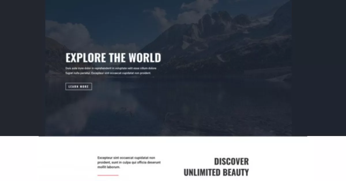 The Travel Agency Landing Page layout pack features eight stunning layouts with parallax effects and a prominent footer CTA, perfect for travel agencies.
