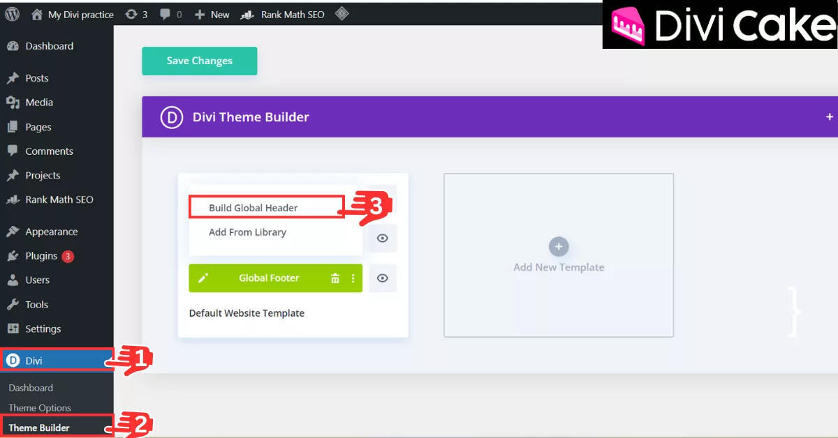 Access the Divi Page Builder to customize your header. A simple process to reach the Visual Builder and manage the Global Header effectively.