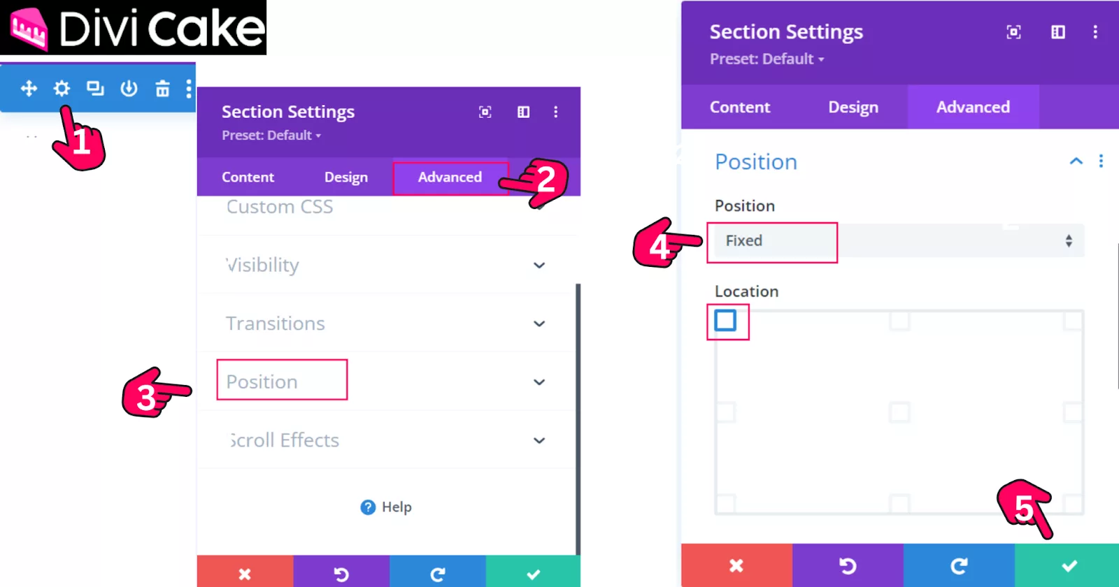Set the header to a fixed position so it remains visible while scrolling, making the layout more user-friendly.