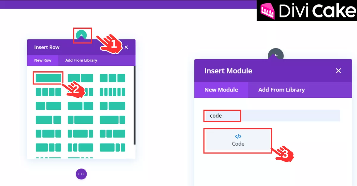 In Divi Visual Builder, use the Code Module to input custom HTML, CSS, and JavaScript for building a 3D carousel.