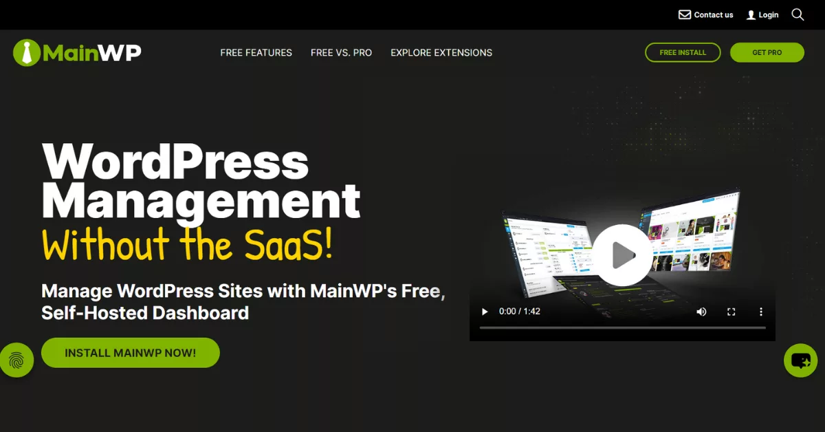 Manage unlimited WordPress sites using MainWP, a free and self-hosted solution. Automate updates, detect abandoned plugins, and customize functionality with extensions.