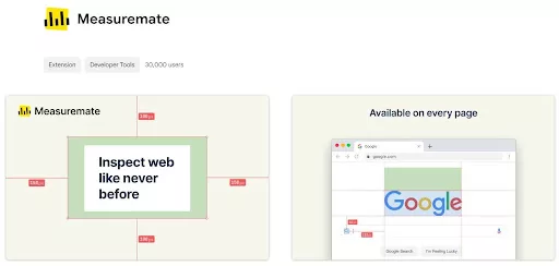 MeasureMate is a powerful Chrome extension designed to simplify the process of measuring distances between elements on any webpage.