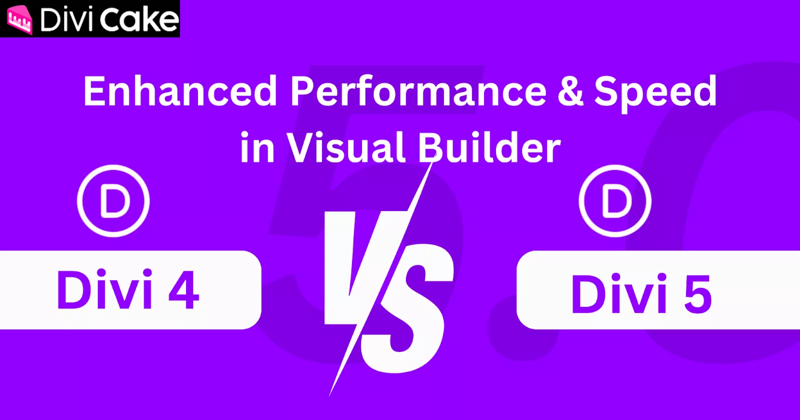 Comparison of Divi 5 and Divi 4, showcasing Divi 5’s optimized CSS and JavaScript, modular loading, faster editing experience, and improved SEO performance.