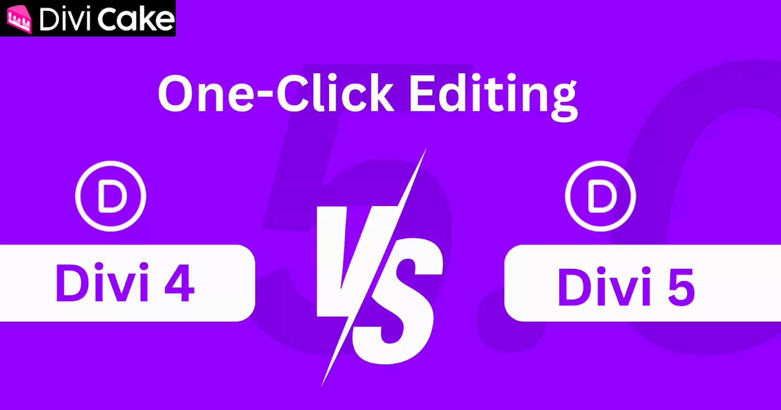 Divi 5 vs Divi 4, highlighting Divi 5’s one-click editing feature for instant module settings access, improved workflow, and increased productivity.Divi 5 vs Divi 4, highlighting Divi 5’s one-click editing feature for instant module settings access, improved workflow, and increased productivity.