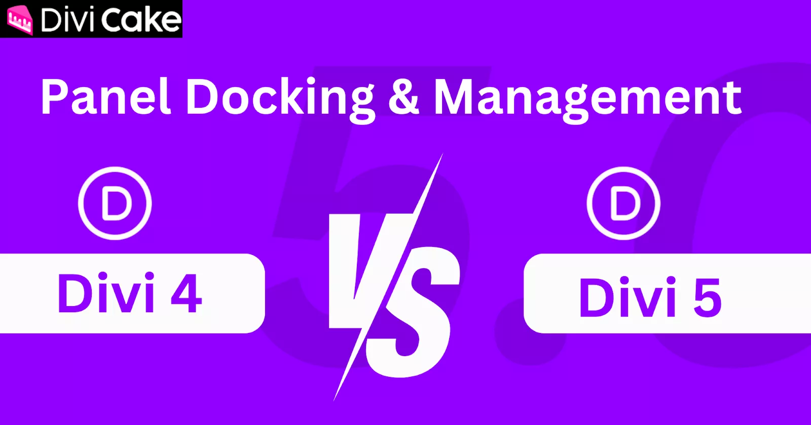Comparisons of Divi 5 and Divi 4, showcasing Divi 5’s multi-panel docking feature that enhances multitasking, reduces screen clutter, and improves workflow efficiency.