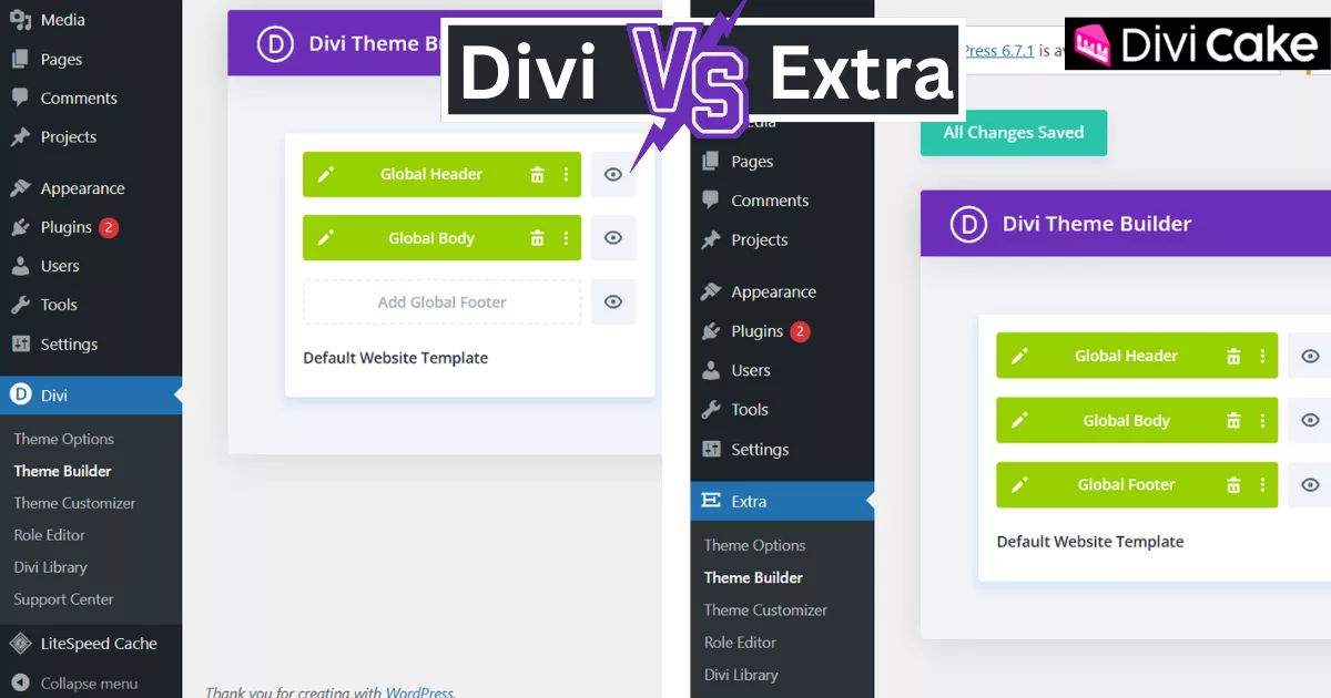 Divi Builder powers both Divi and Extra, offering flexible design options with various sections, modules, and premade layouts. It enables users to create professional websites with ease.