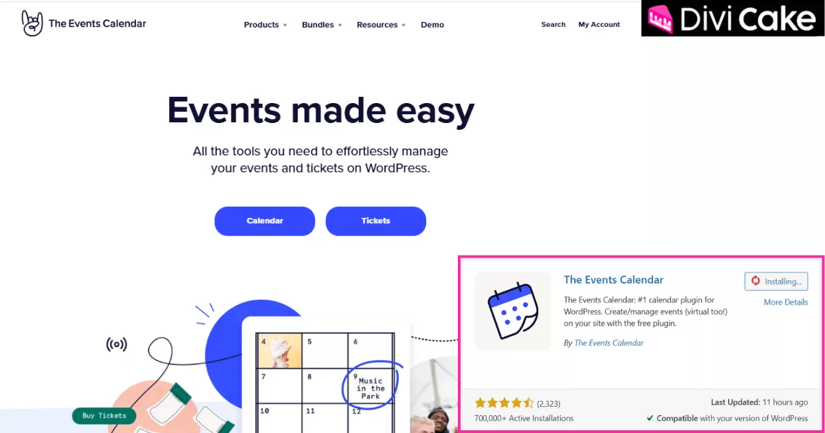 The Events Calendar plugin for WordPress simplifies event management, including ticketing, RSVPs, and Eventbrite integration, with responsive design and customization options. Ideal for businesses and event organizers.