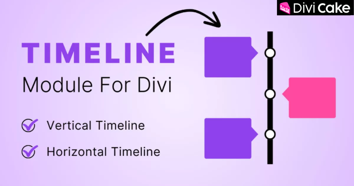 The Timeline Module for Divi (Pro) enables effortless timeline creation with multiple layouts, seamless Divi integration, and full customization. Perfect for highlighting company history, milestones, product launches, and more with engaging visuals.