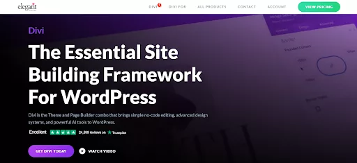 Divi WordPress theme showing dynamic asset loading, reduced CSS file size, and delayed JavaScript to improve page speed and performance for landing pages and social traffic